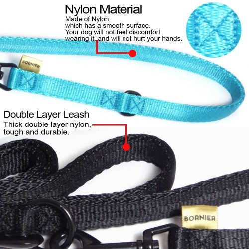 *Bundle* BORNIER Quick-Release Handle Dog Leash & H-Style Harness