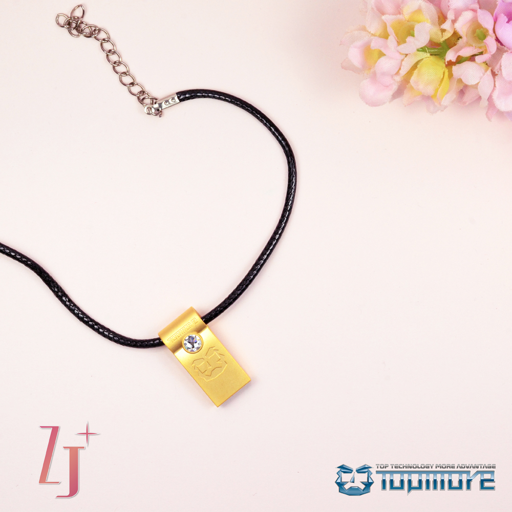 TOPMORE ZJ Series USB3.0 Necklace Flash Drive Decorated with Leather Braided Rope