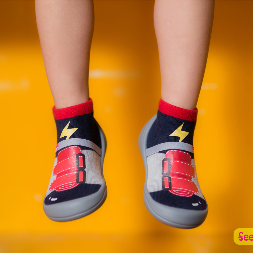 Zaport Feebee's Anti-Skid Non-Slip Patented Strap Shoe Socks | Lighting Shoe